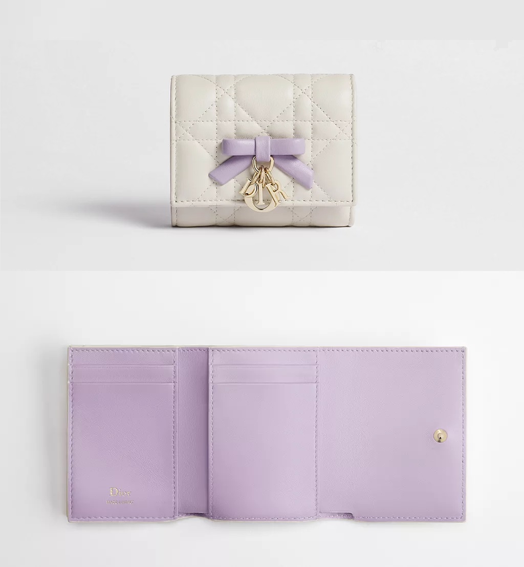 🇯🇵日本限定款 新作/新色 2026  Lady Dior 芋泥牛奶 香芋紫 經典三折錢包 短夾 錢包 零錢包(附購證)