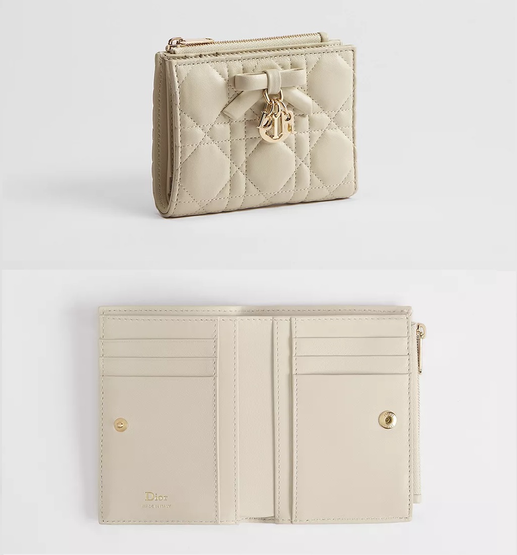 🇯🇵日本 2026 奶杏色 Lady Dior Dahlia 錢包 零錢包(附購證)