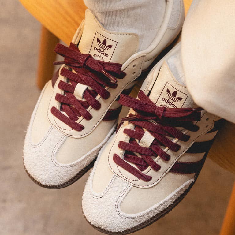 Adidas Samba OG Wonder White Maroon IG1987