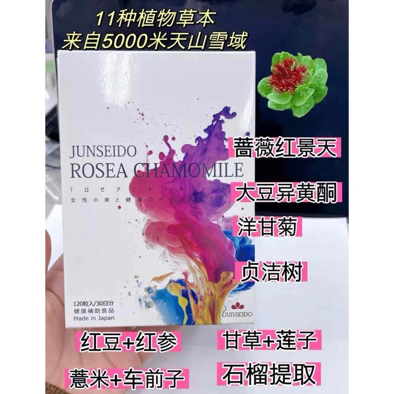 🇯🇵日本境內 JUNSEIDO 潤生堂 女神丸 美顏美膚 改善經期症候群 120粒